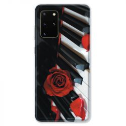 Coque pour Samsung Galaxy S20 PLUS Musique Rose Piano