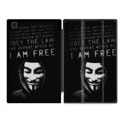 Housse Smart Cover Pour Samsung Galaxy Tab A7 (10.4) Anonymous I am free