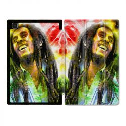 Housse Smart Cover Pour Samsung Galaxy Tab A7 (10.4) Bob Marley Color