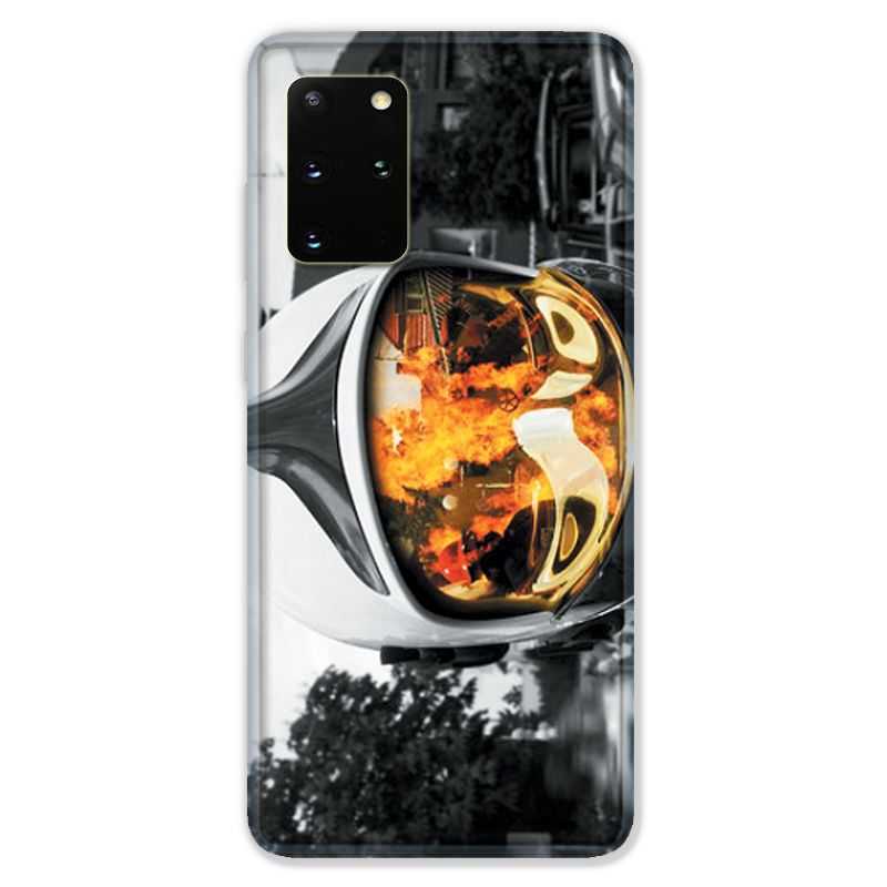 Coque pour Samsung Galaxy S20 PLUS pompier casque feu