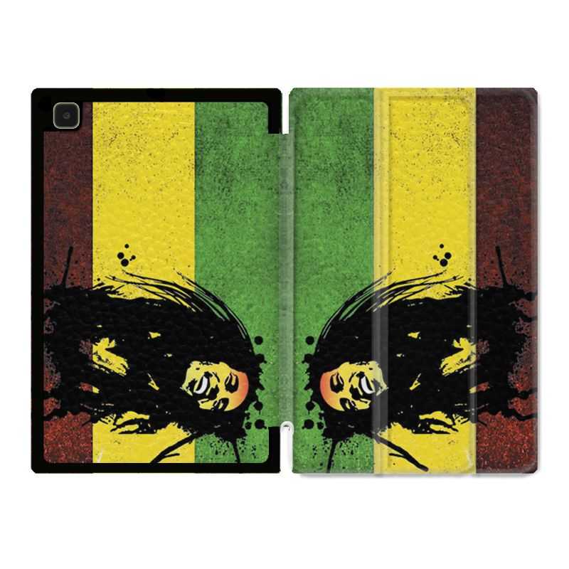 Housse Smart Cover Pour Samsung Galaxy Tab A7 (10.4) Bob Marley Drapeau