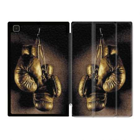 Housse Smart Cover Pour Samsung Galaxy Tab A7 (10.4) Boxe Gant Vintage