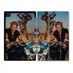 Housse Smart Cover Pour Samsung Galaxy Tab A7 (10.4) Johnny Hallyday Moto
