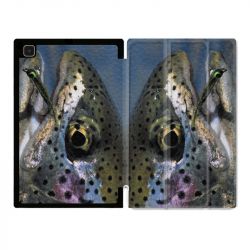 Housse Smart Cover Pour Samsung Galaxy Tab A7 (10.4) Peche Truite