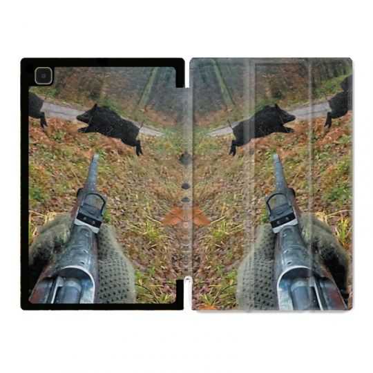 Housse Smart Cover Pour Samsung Galaxy Tab A7 (10.4) Chasse Vision Tir