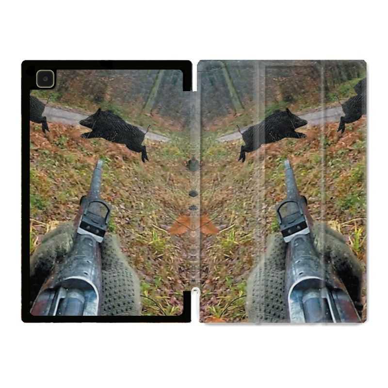 Housse Smart Cover Pour Samsung Galaxy Tab A7 (10.4) Chasse Vision Tir