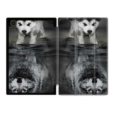 Housse Smart Cover Pour Samsung Galaxy Tab A7 (10.4) Chien Reflet