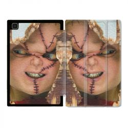 Housse Smart Cover Pour Samsung Galaxy Tab A7 (10.4) Chucky Blanc
