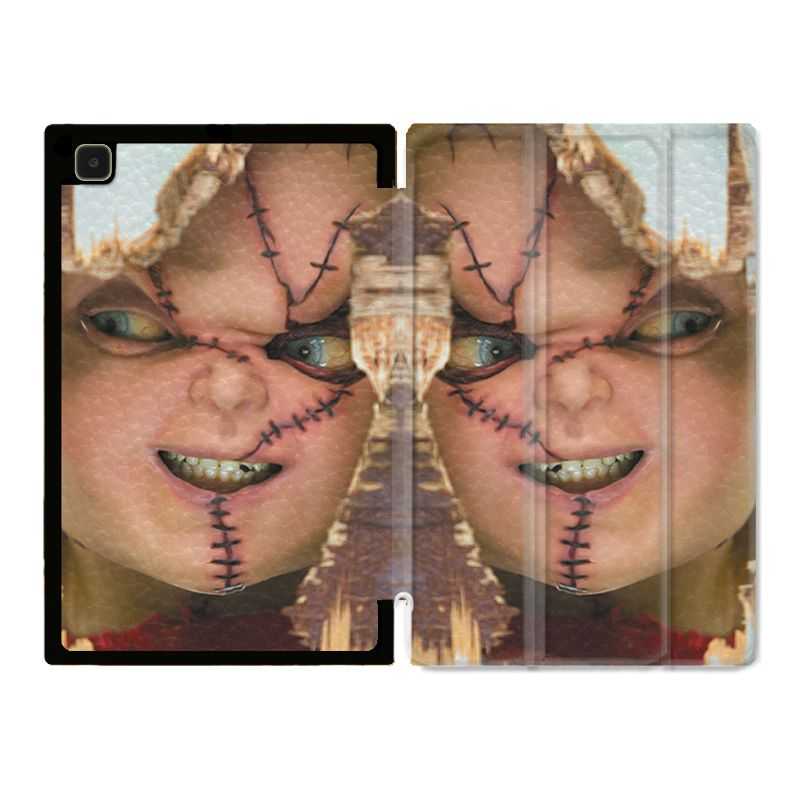 Housse Smart Cover Pour Samsung Galaxy Tab A7 (10.4) Chucky Blanc