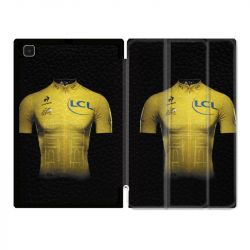 Housse Smart Cover Pour Samsung Galaxy Tab A7 (10.4) Cyclisme Maillot Jaune