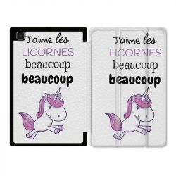 Housse Smart Cover Pour Samsung Galaxy Tab A7 (10.4) Decale Licornes