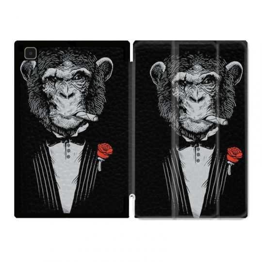 Housse Smart Cover Pour Samsung Galaxy Tab A7 (10.4) Decale Singe Mafia