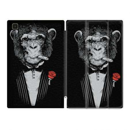 Housse Smart Cover Pour Samsung Galaxy Tab A7 (10.4) Decale Singe Mafia