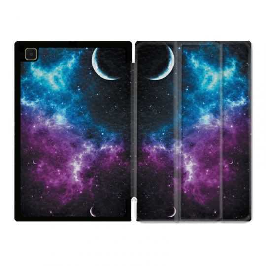 Housse Smart Cover Pour Samsung Galaxy Tab A7 (10.4) Univers Bleu Violet