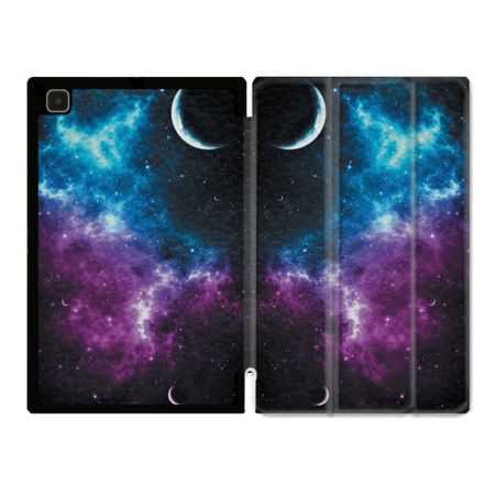 Housse Smart Cover Pour Samsung Galaxy Tab A7 (10.4) Univers Bleu Violet