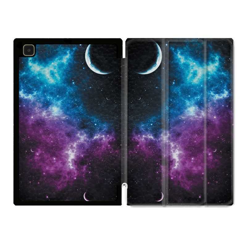 Housse Smart Cover Pour Samsung Galaxy Tab A7 (10.4) Univers Bleu Violet