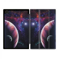 Housse Smart Cover Pour Samsung Galaxy Tab A7 (10.4) Planete Rouge