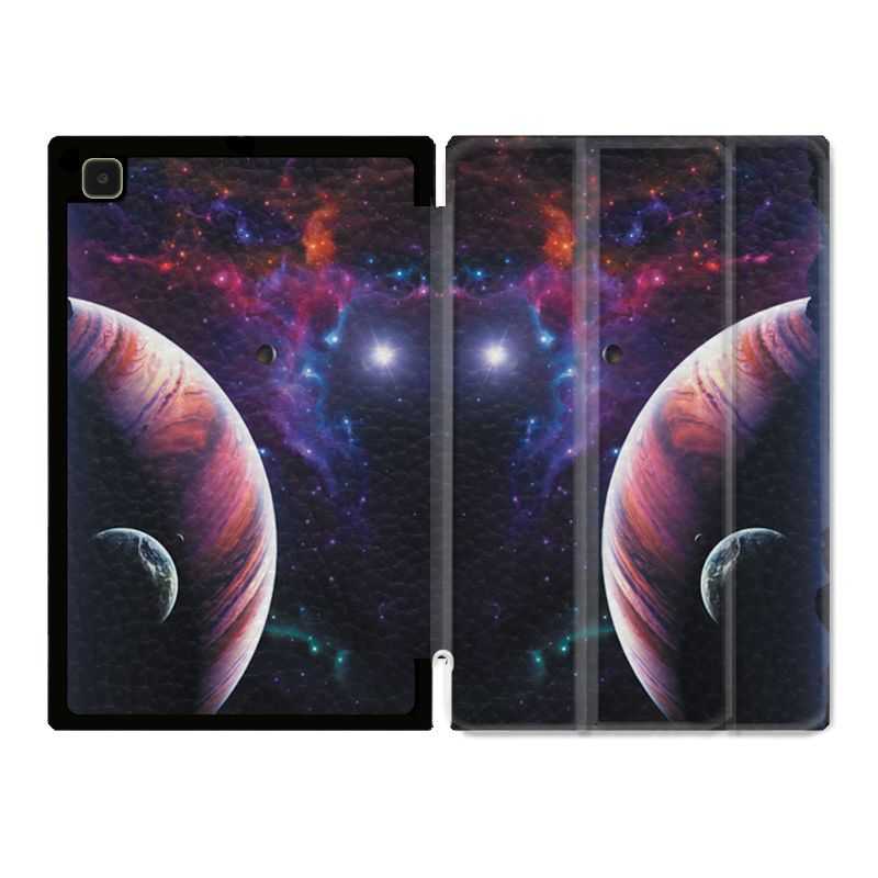 Housse Smart Cover Pour Samsung Galaxy Tab A7 (10.4) Planete Rouge