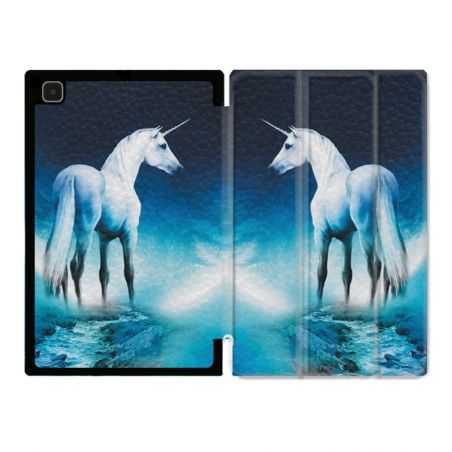 Housse Smart Cover Pour Samsung Galaxy Tab A7 (10.4) Licorne Lune