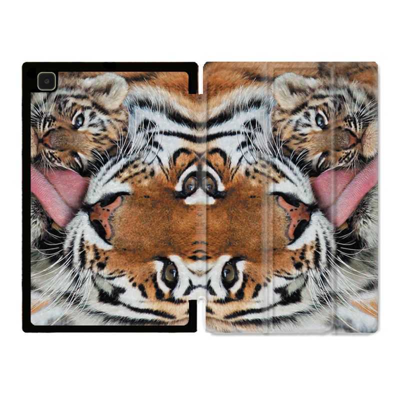 Housse Smart Cover Pour Samsung Galaxy Tab A7 (10.4) Bebe Tigre