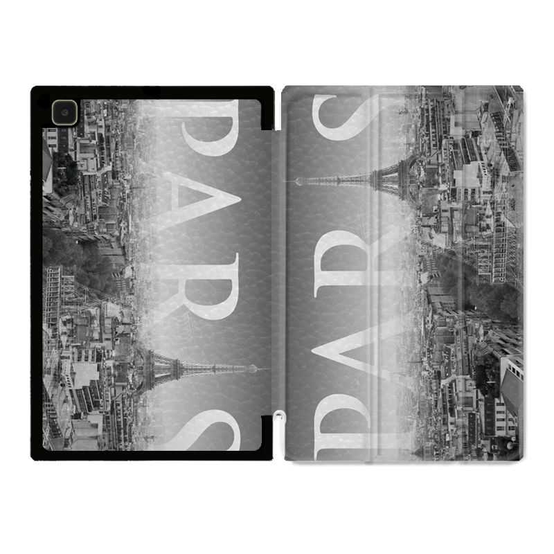 Housse Smart Cover Pour Samsung Galaxy Tab A7 (10.4) France Paris Vintage
