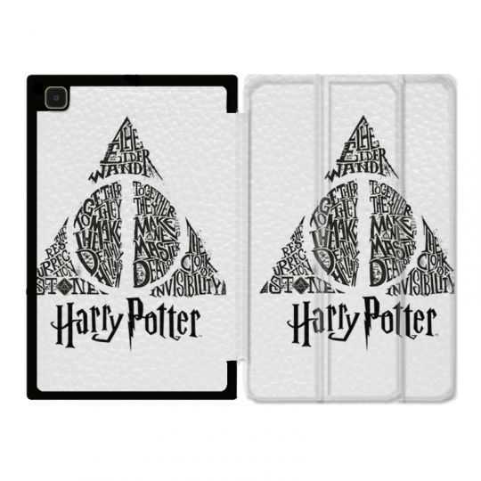 Housse Smart Cover Pour Samsung Galaxy Tab A7 (10.4) WB License Harry Potter Triangle Blanc