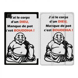 Housse Smart Cover Pour Samsung Galaxy Tab A7 (10.4) Humour Bouddha