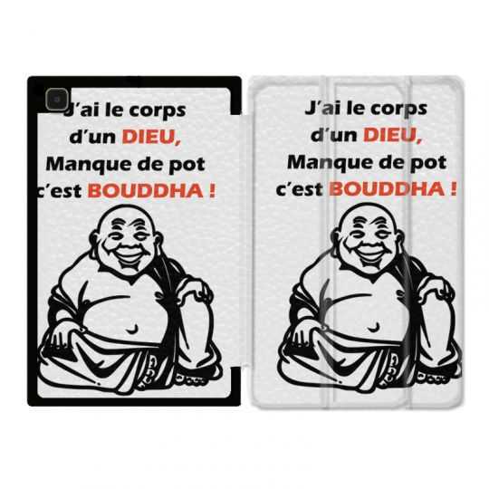 Housse Smart Cover Pour Samsung Galaxy Tab A7 (10.4) Humour Bouddha