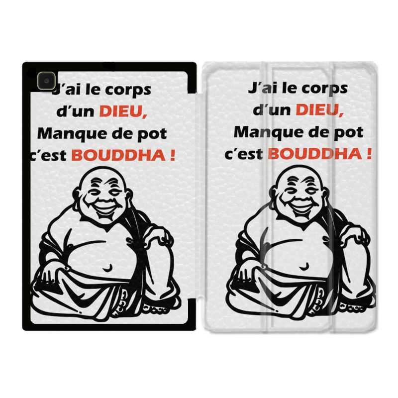 Housse Smart Cover Pour Samsung Galaxy Tab A7 (10.4) Humour Bouddha