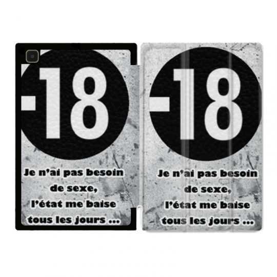 Housse Smart Cover Pour Samsung Galaxy Tab A7 (10.4) Humour 18 Ans