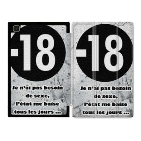 Housse Smart Cover Pour Samsung Galaxy Tab A7 (10.4) Humour 18 Ans
