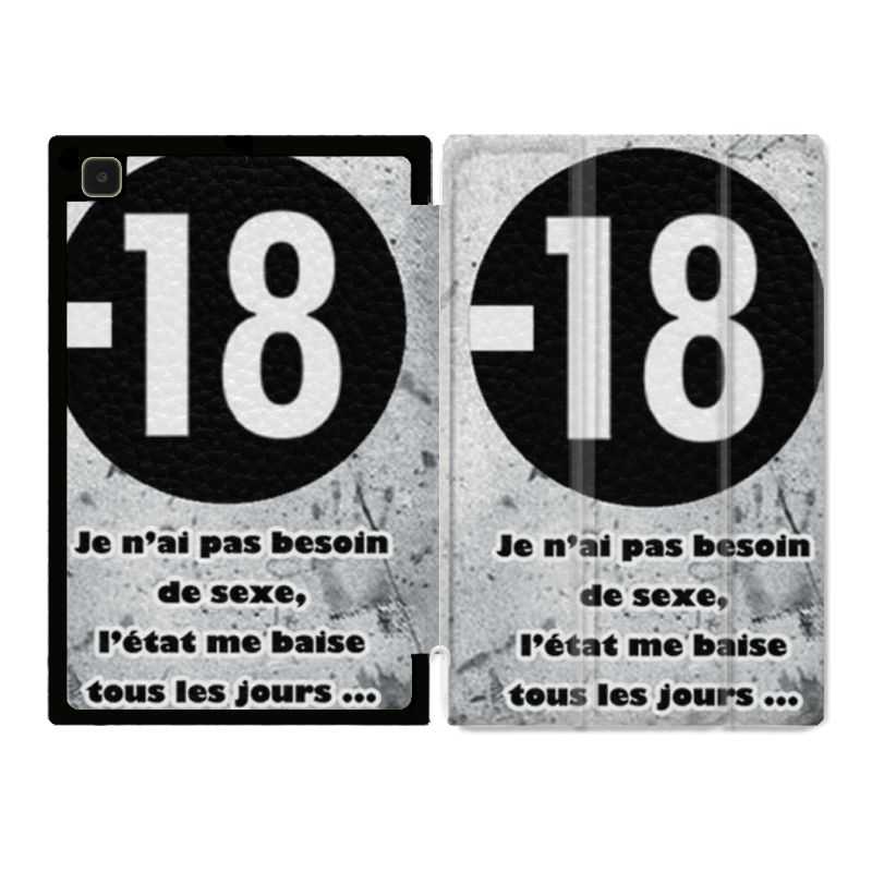 Housse Smart Cover Pour Samsung Galaxy Tab A7 (10.4) Humour 18 Ans
