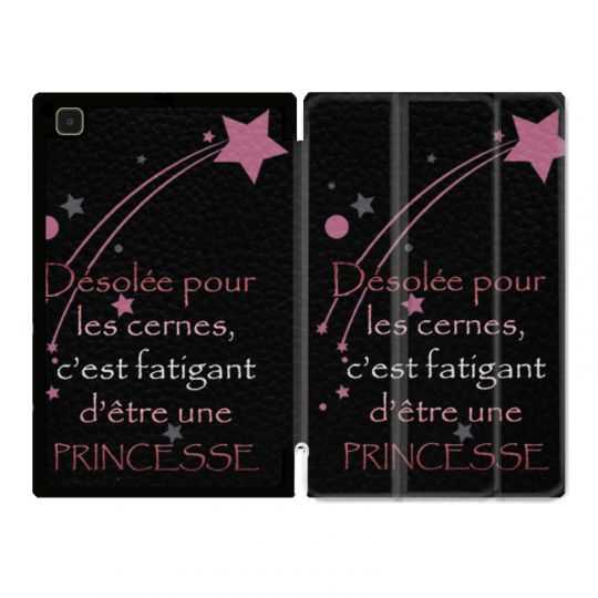Housse Smart Cover Pour Samsung Galaxy Tab A7 (10.4) Humour Princesse