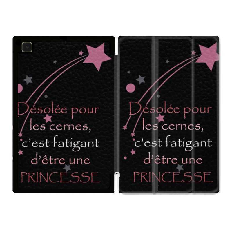 Housse Smart Cover Pour Samsung Galaxy Tab A7 (10.4) Humour Princesse