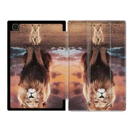 Housse Smart Cover Pour Samsung Galaxy Tab A7 (10.4) Lion Reflet