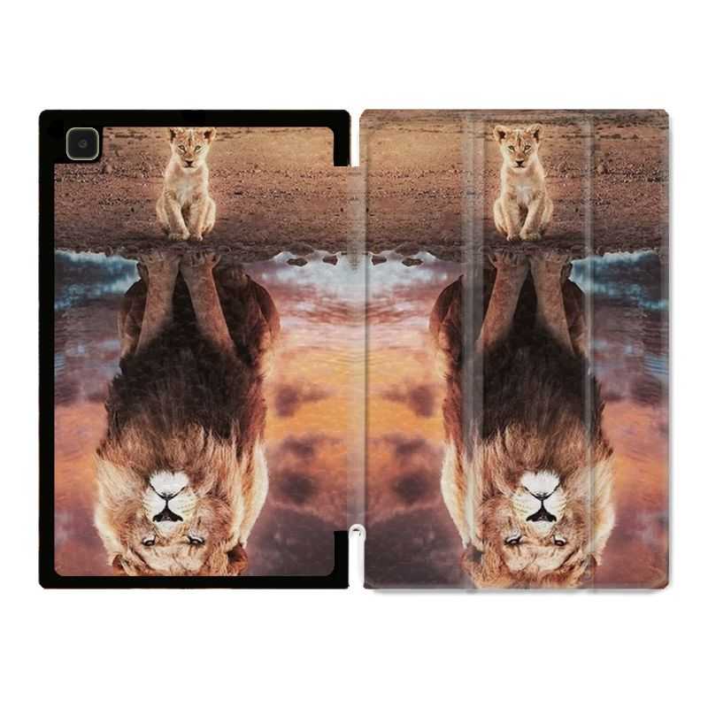 Housse Smart Cover Pour Samsung Galaxy Tab A7 (10.4) Lion Reflet