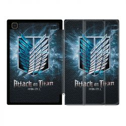Housse Smart Cover Pour Samsung Galaxy Tab A7 (10.4) Manga Attaque Titans Noir