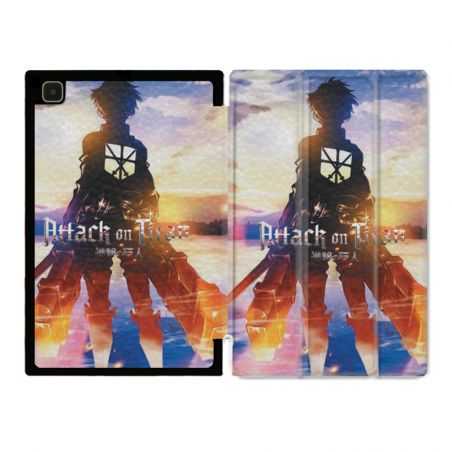 Housse Smart Cover Pour Samsung Galaxy Tab A7 (10.4) Manga Attaque Titans Soleil