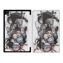 Housse Smart Cover Pour Samsung Galaxy Tab A7 (10.4) Manga Demon Slayer Blanc