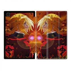Housse Smart Cover Pour Samsung Galaxy Tab A7 (10.4) Manga Fullmetal Alchemist Rouge