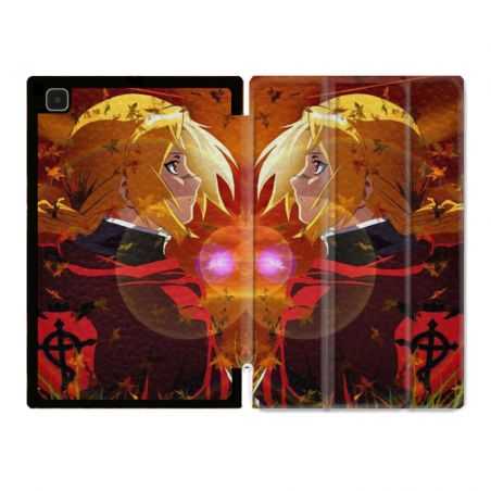 Housse Smart Cover Pour Samsung Galaxy Tab A7 (10.4) Manga Fullmetal Alchemist Rouge
