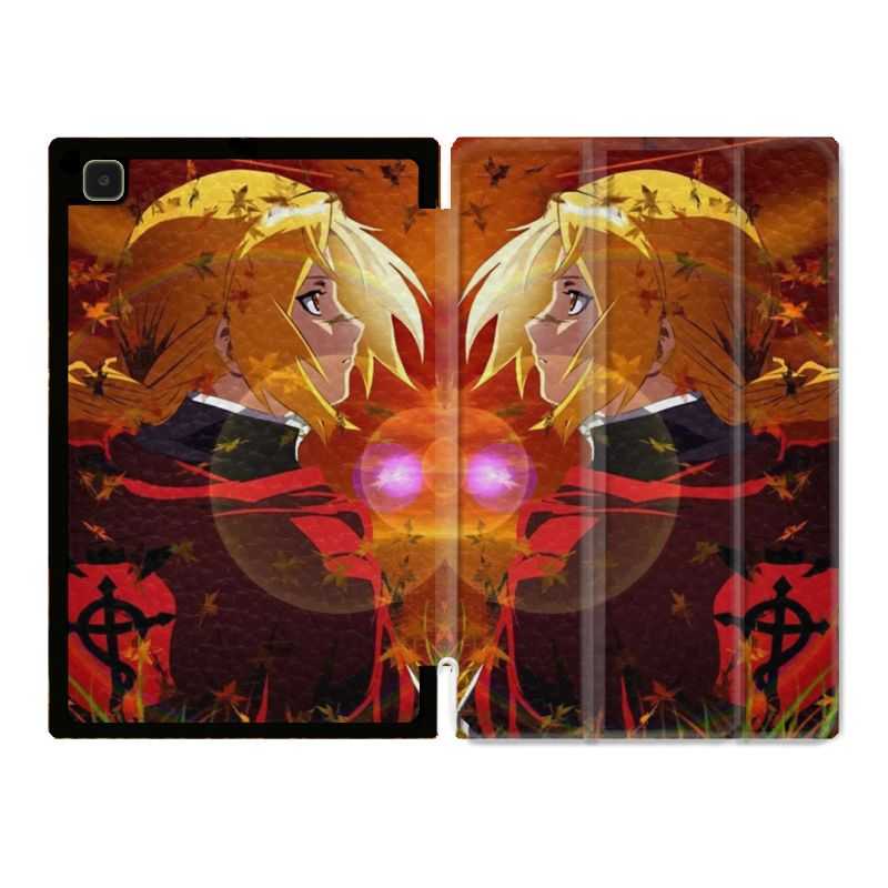 Housse Smart Cover Pour Samsung Galaxy Tab A7 (10.4) Manga Fullmetal Alchemist Rouge