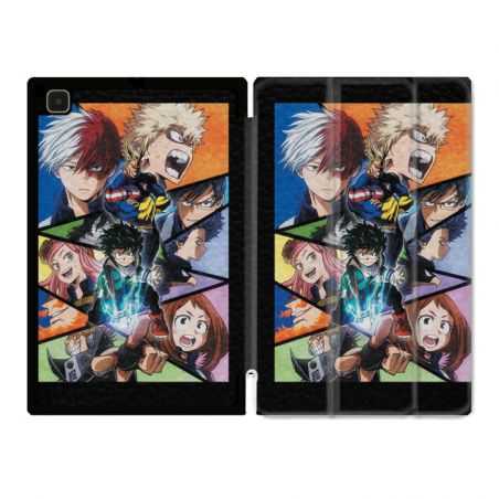 Housse Smart Cover Pour Samsung Galaxy Tab A7 (10.4) Manga My Hero Academia Noir