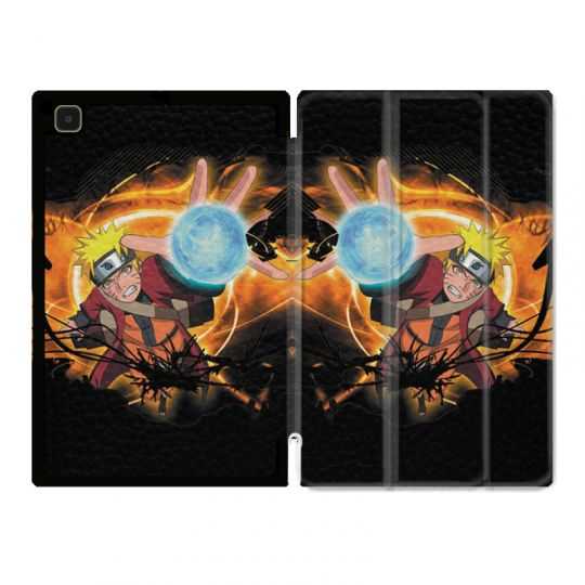 Housse Smart Cover Pour Samsung Galaxy Tab A7 (10.4) Manga Naruto Noir