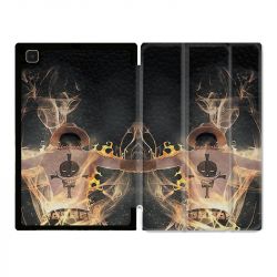 Housse Smart Cover Pour Samsung Galaxy Tab A7 (10.4) Manga One Piece Ace Noir