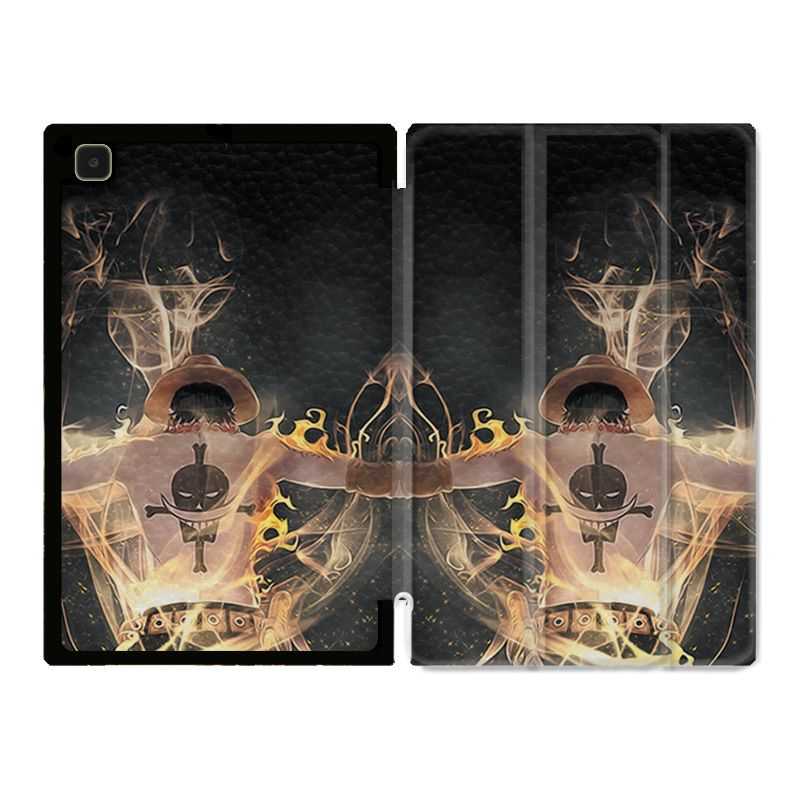 Housse Smart Cover Pour Samsung Galaxy Tab A7 (10.4) Manga One Piece Ace Noir
