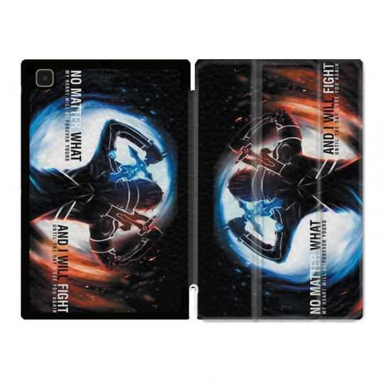 Housse Smart Cover Pour Samsung Galaxy Tab A7 (10.4) Manga SAO sword Art Online Fight