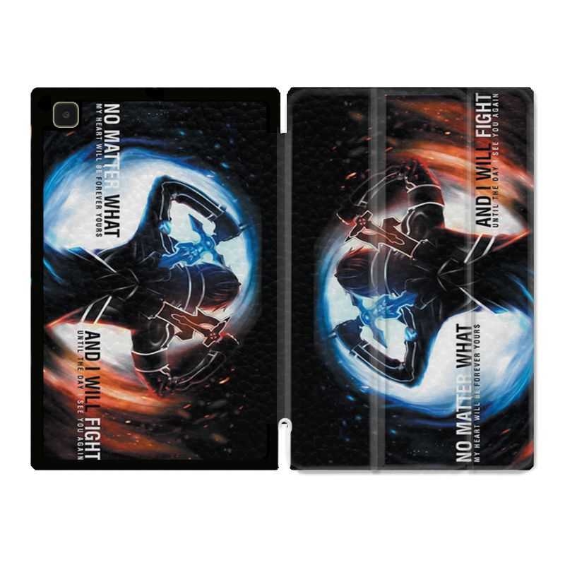 Housse Smart Cover Pour Samsung Galaxy Tab A7 (10.4) Manga SAO sword Art Online Fight
