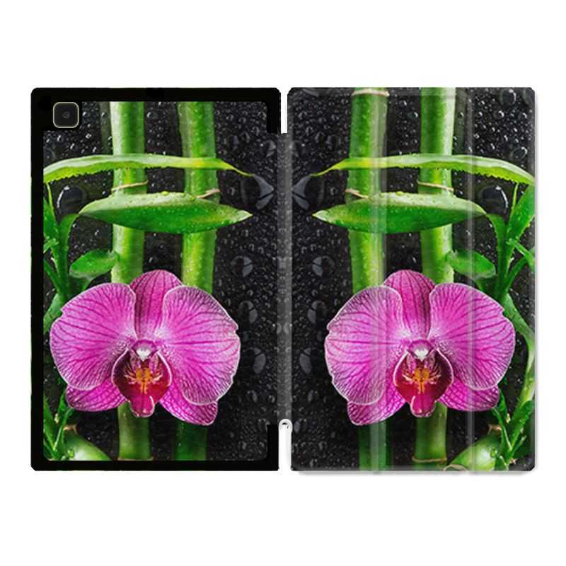 Housse Smart Cover Pour Samsung Galaxy Tab A7 (10.4) Orchidee Bambou