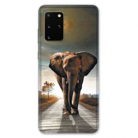 Coque pour Samsung Galaxy S20 PLUS savane Elephant route